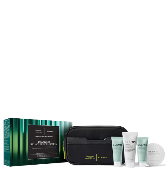 ELEMIS x Aston Martin Aramco Formula One™ Team Discovery Skincare Collection elemis x aston martin aramco formula one team discovery skincare collection