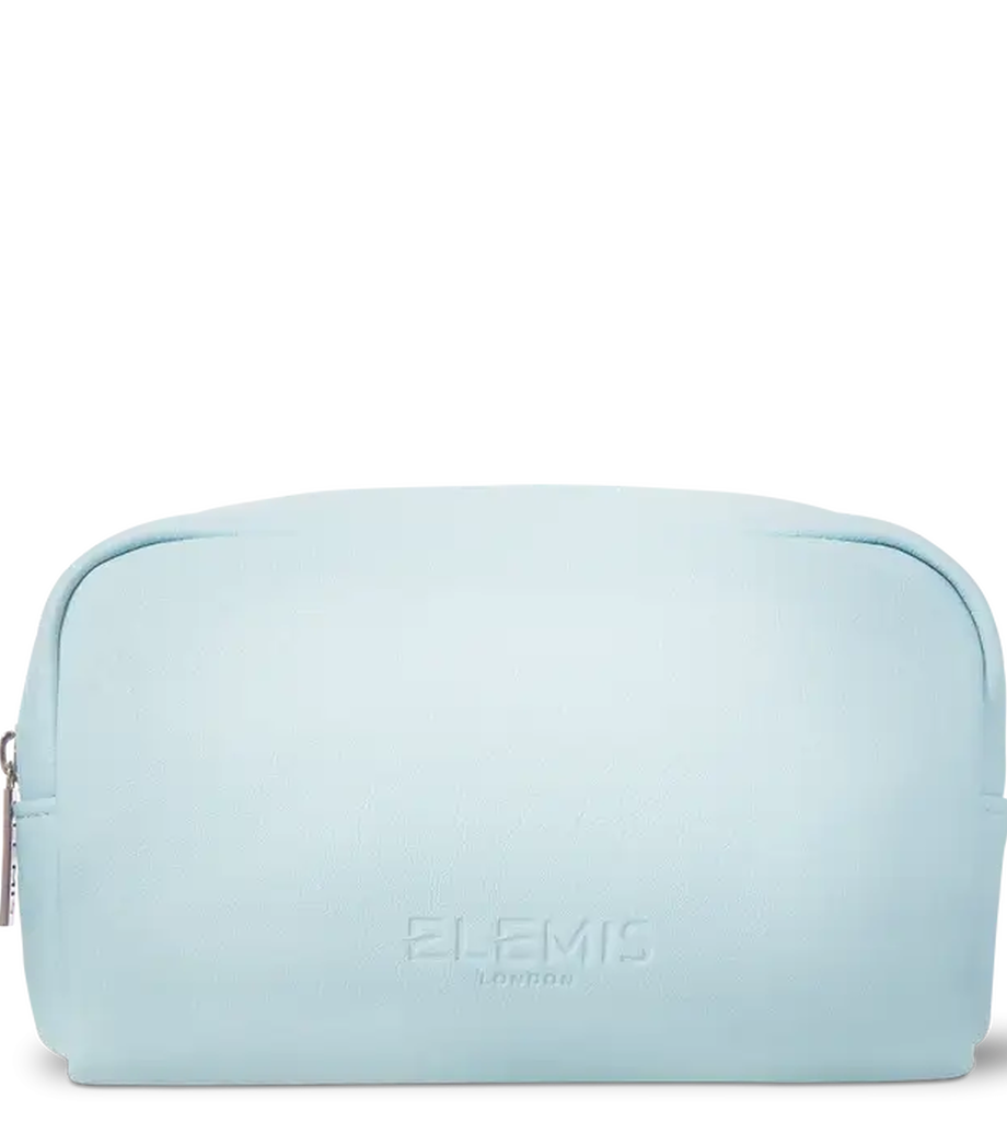 blue vanity bag